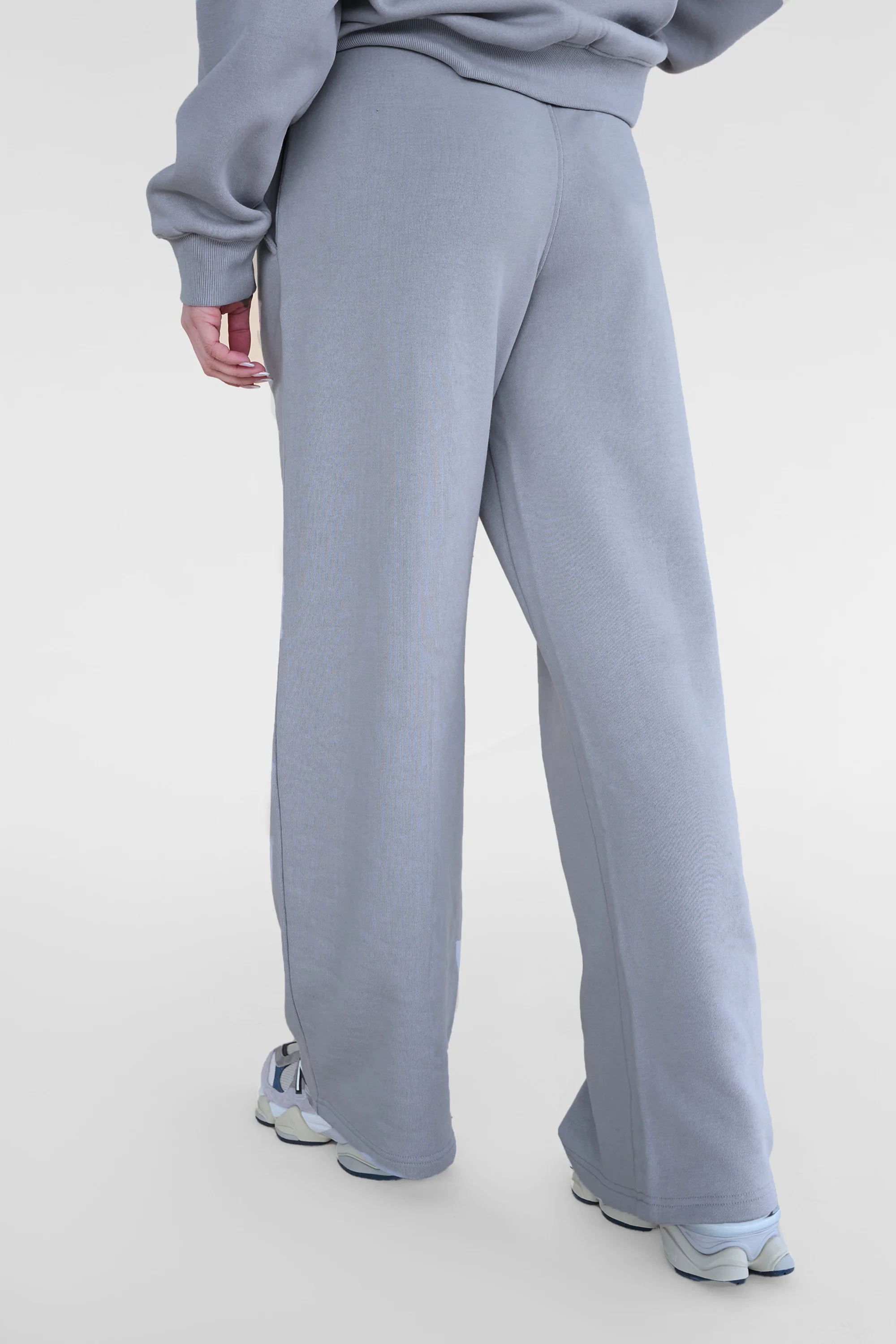 Kaiia Studio Baggy Wide Leg Sweat Pants Grey - Image 3