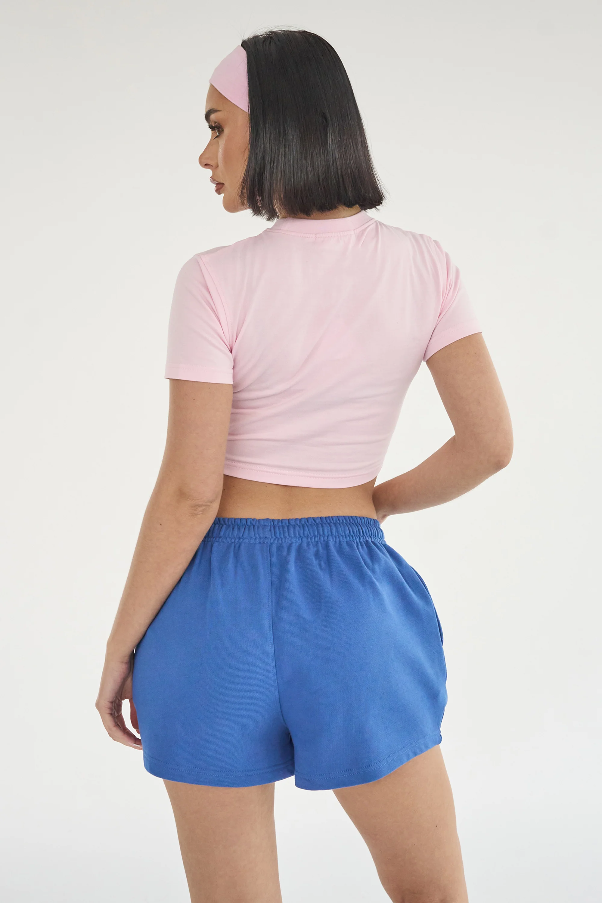 Kaiia Studio Bubble Logo Baby Tee Baby Pink & Blue - Image 6