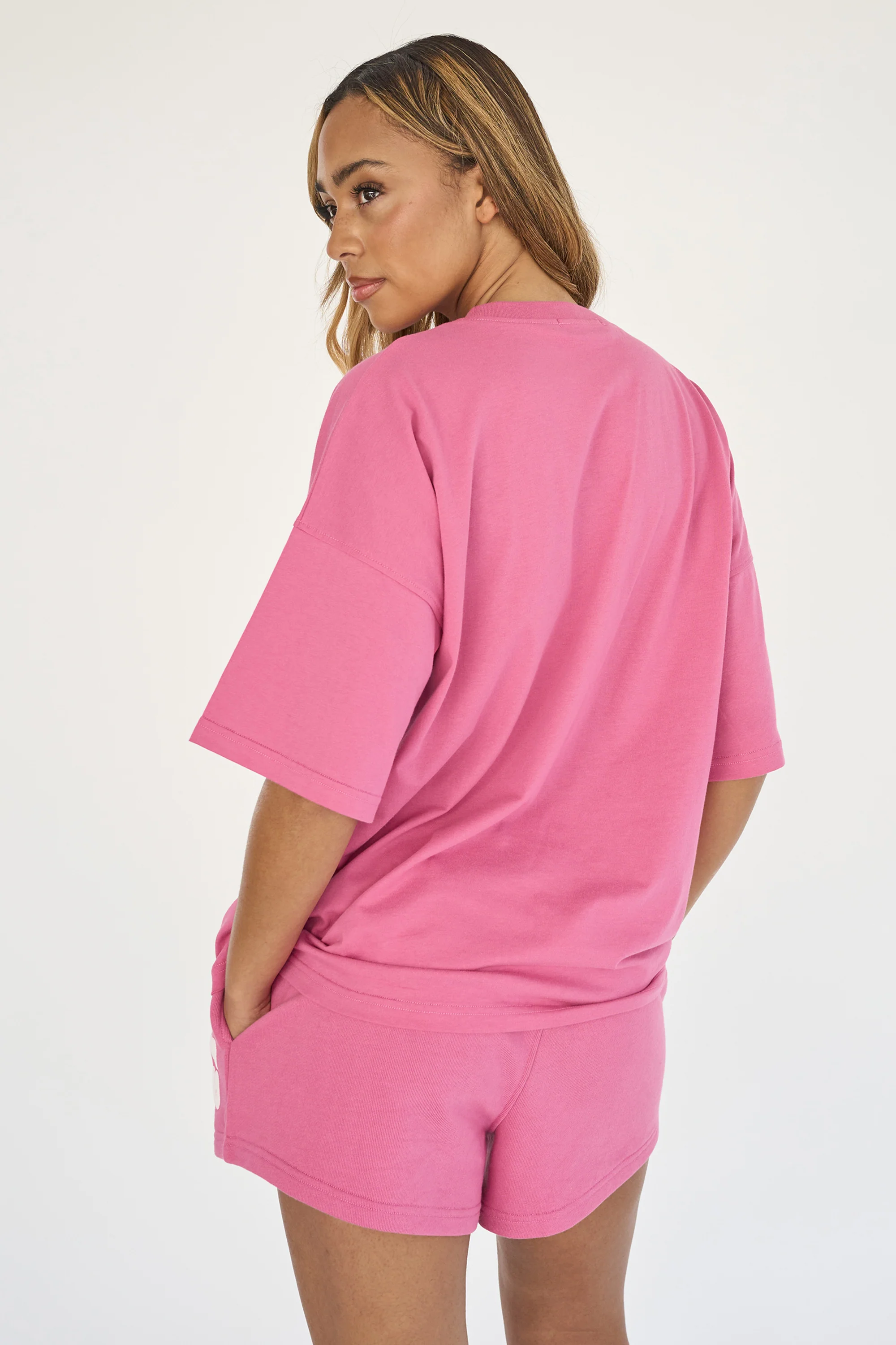 Kaiia Studio Bubble Logo Oversized T-shirt Pink - Image 6