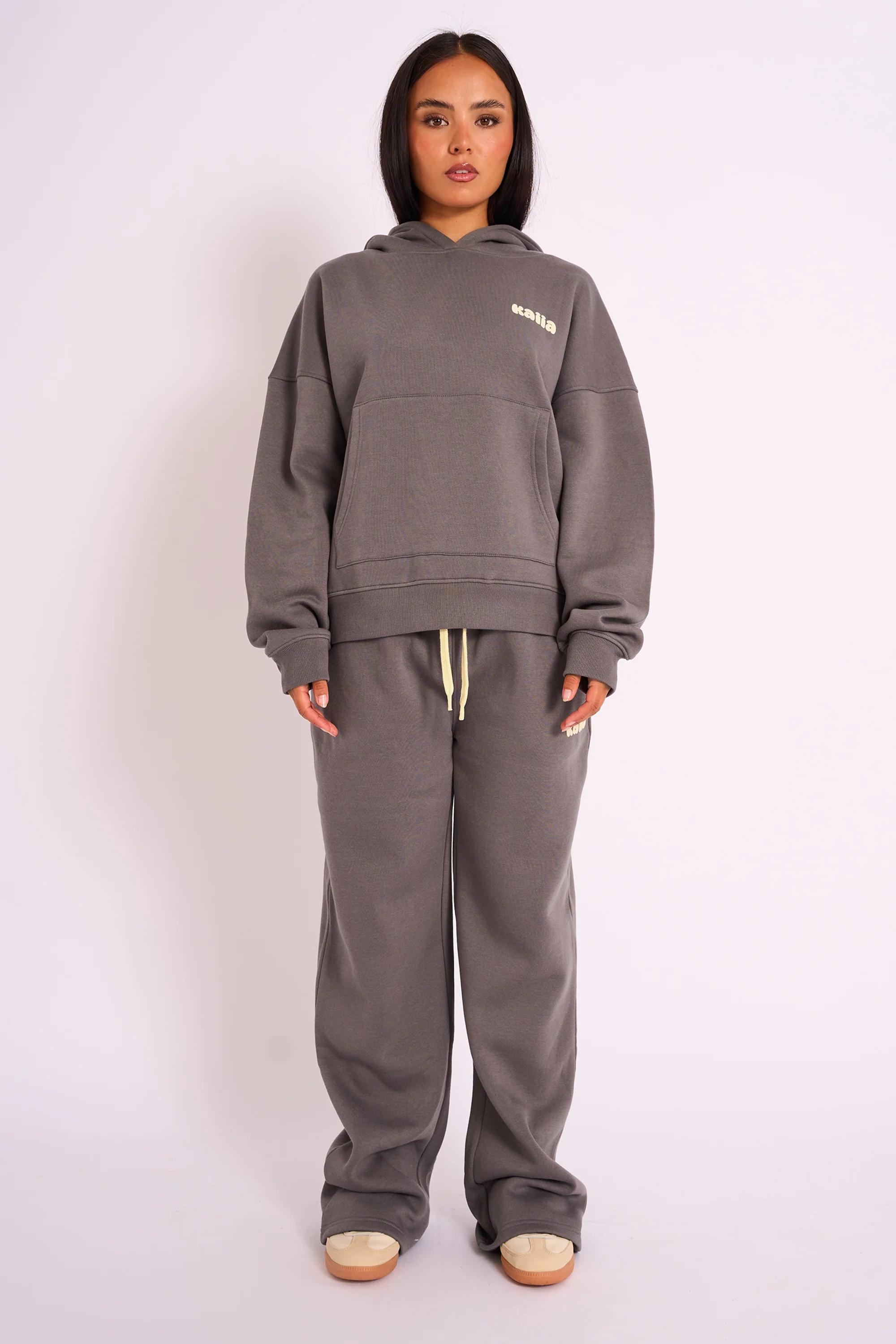 Kaiia Studio Oversized Hoodie Dark Grey - Image 2