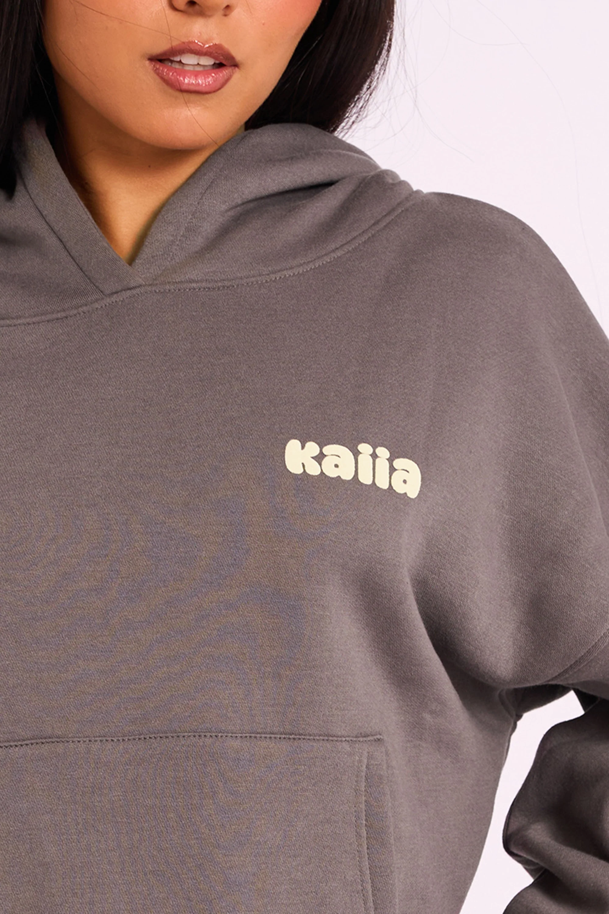 Kaiia Studio Oversized Hoodie Dark Grey - Image 4