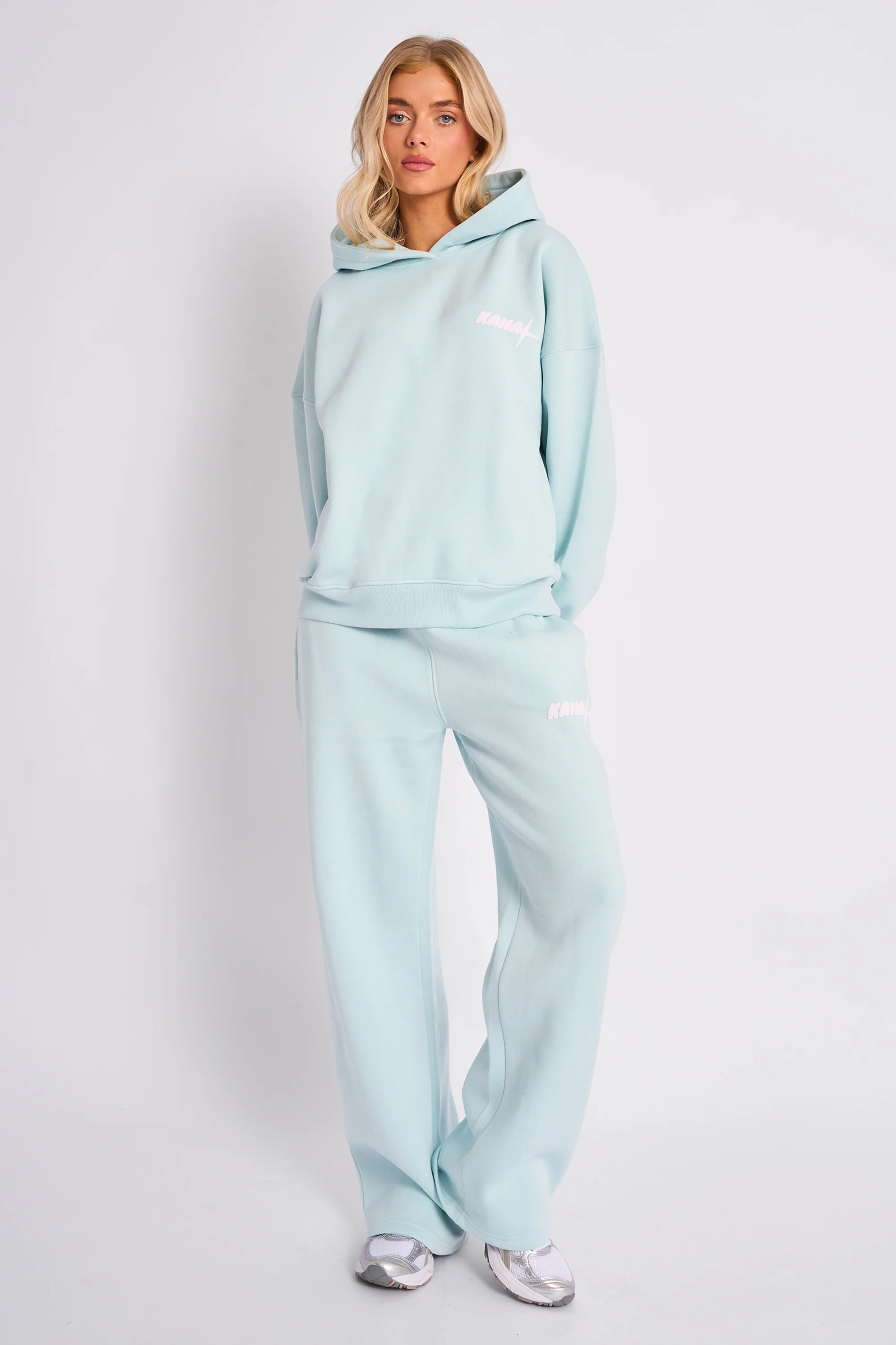 Kaiia Star Graphic Oversized Hoodie Mint - Image 3