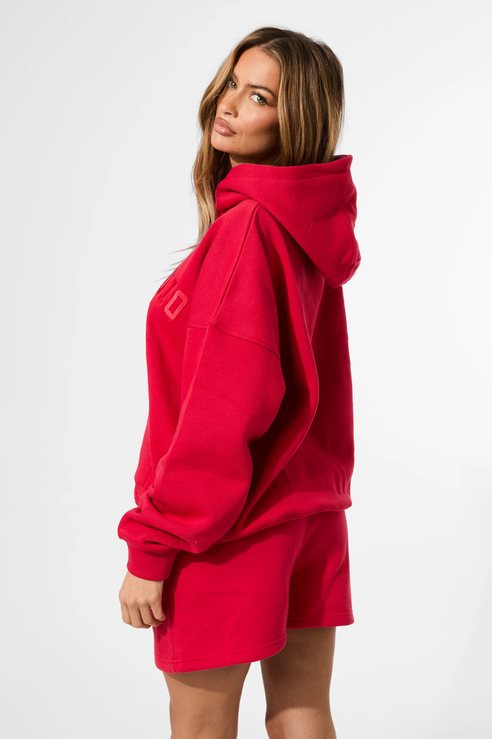 Kaiia Studio Oversized Hoodie Red - Image 11