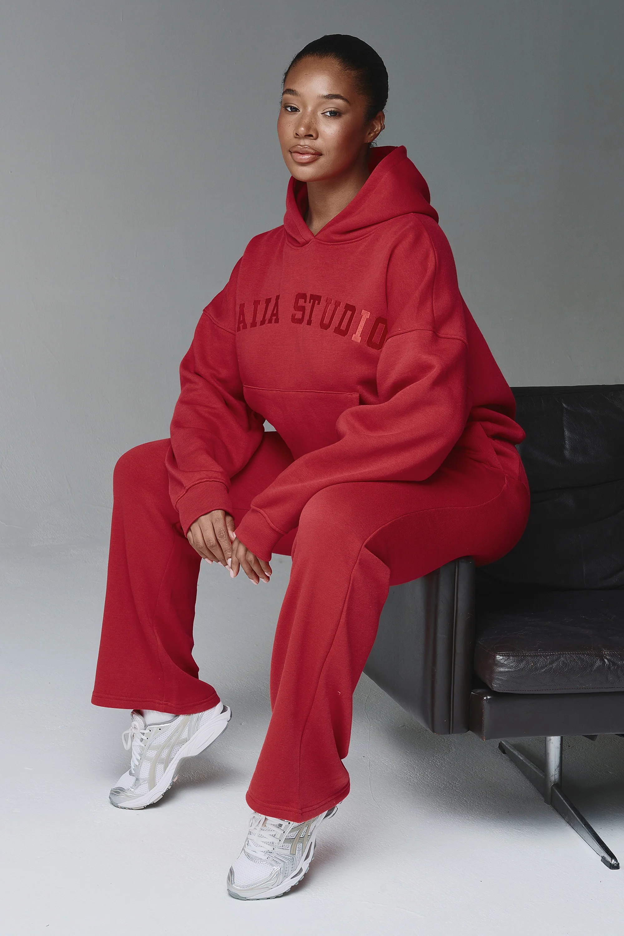 Kaiia Studio Oversized Hoodie Red - Image 14