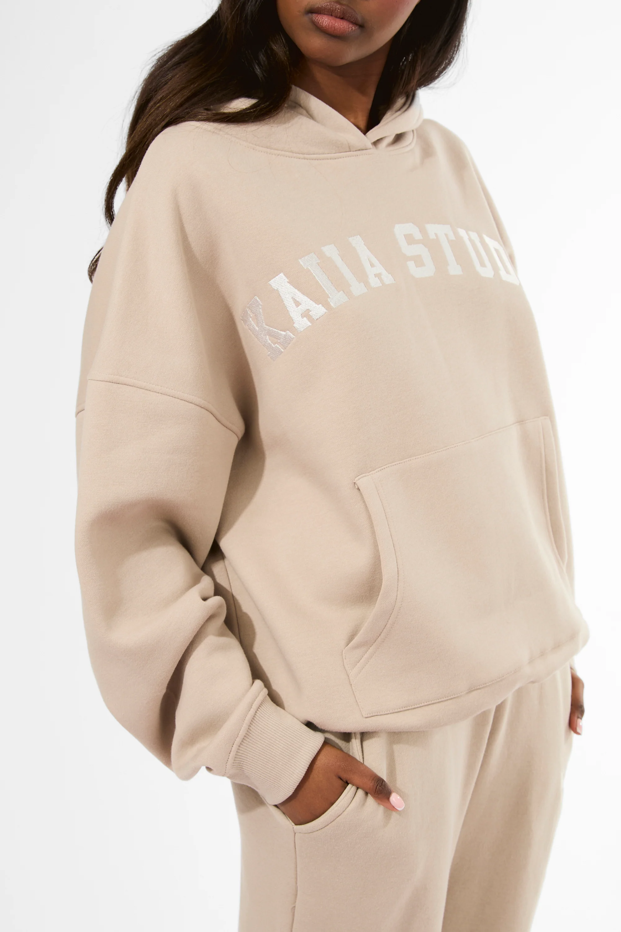 Kaiia Studio Oversized Hoodie Stone - Image 4