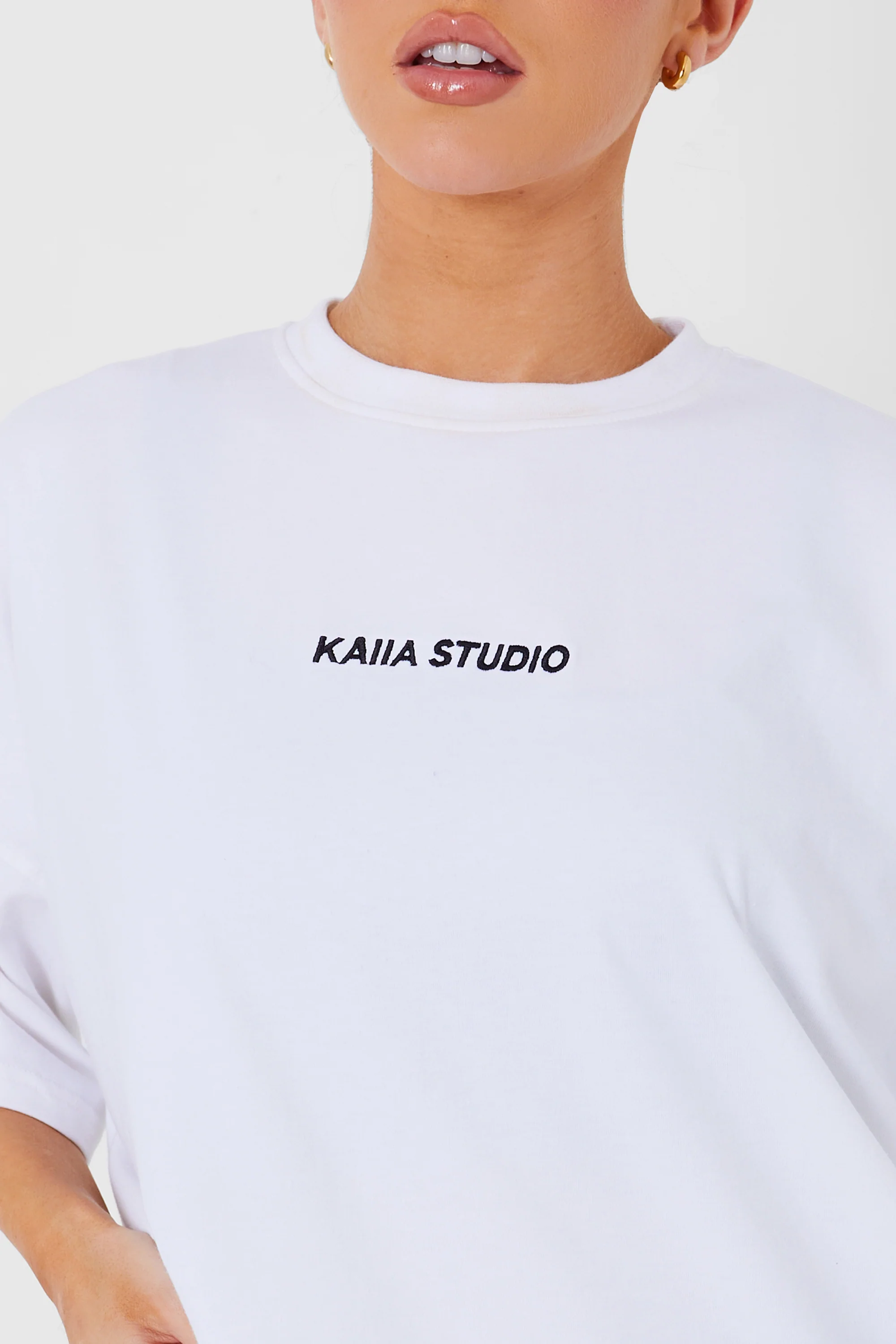 Kaiia Studio Oversized T-shirt White - Image 3