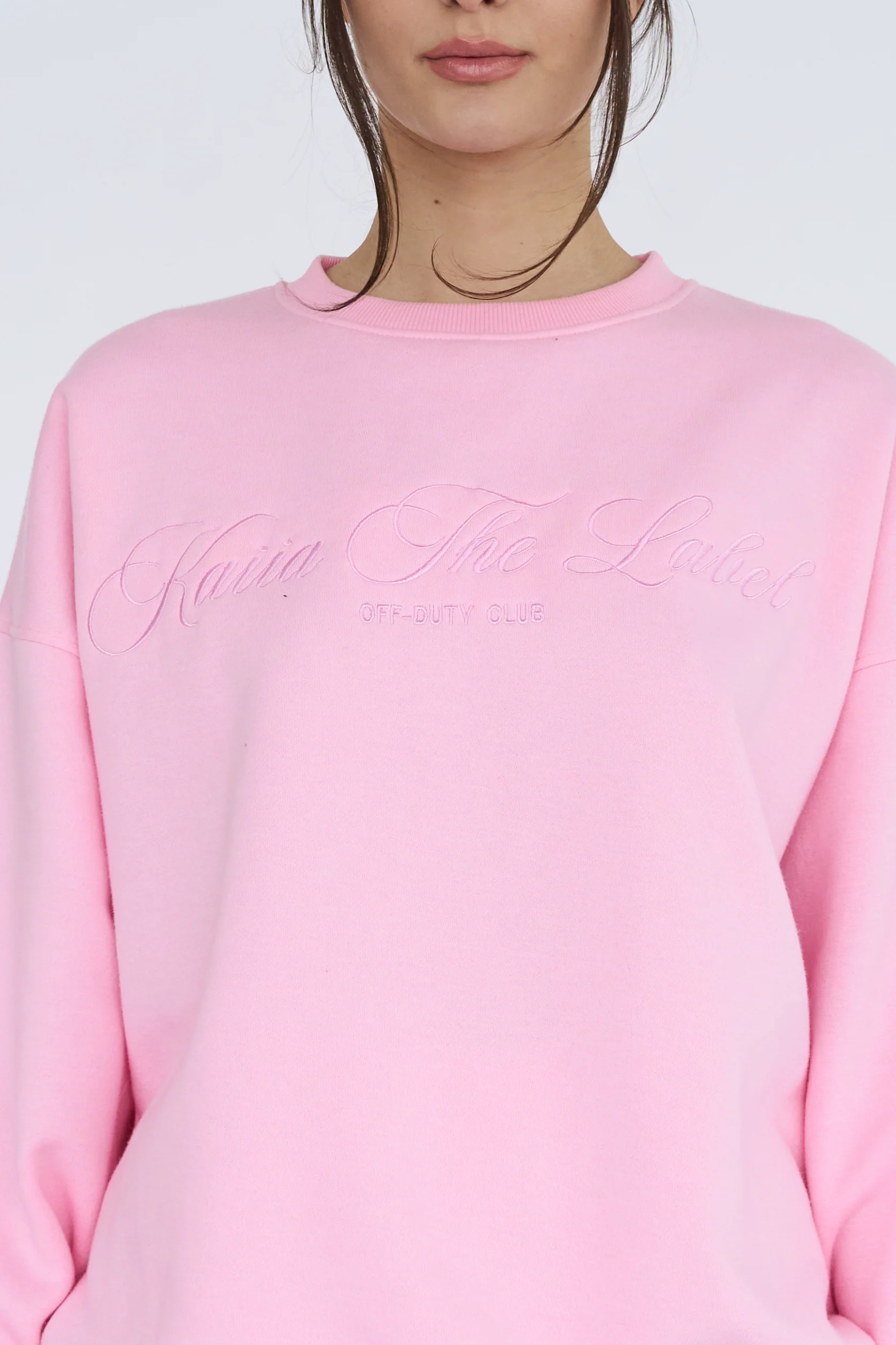 Kaiia the Label Logo Sweatshirt Pink - Image 4