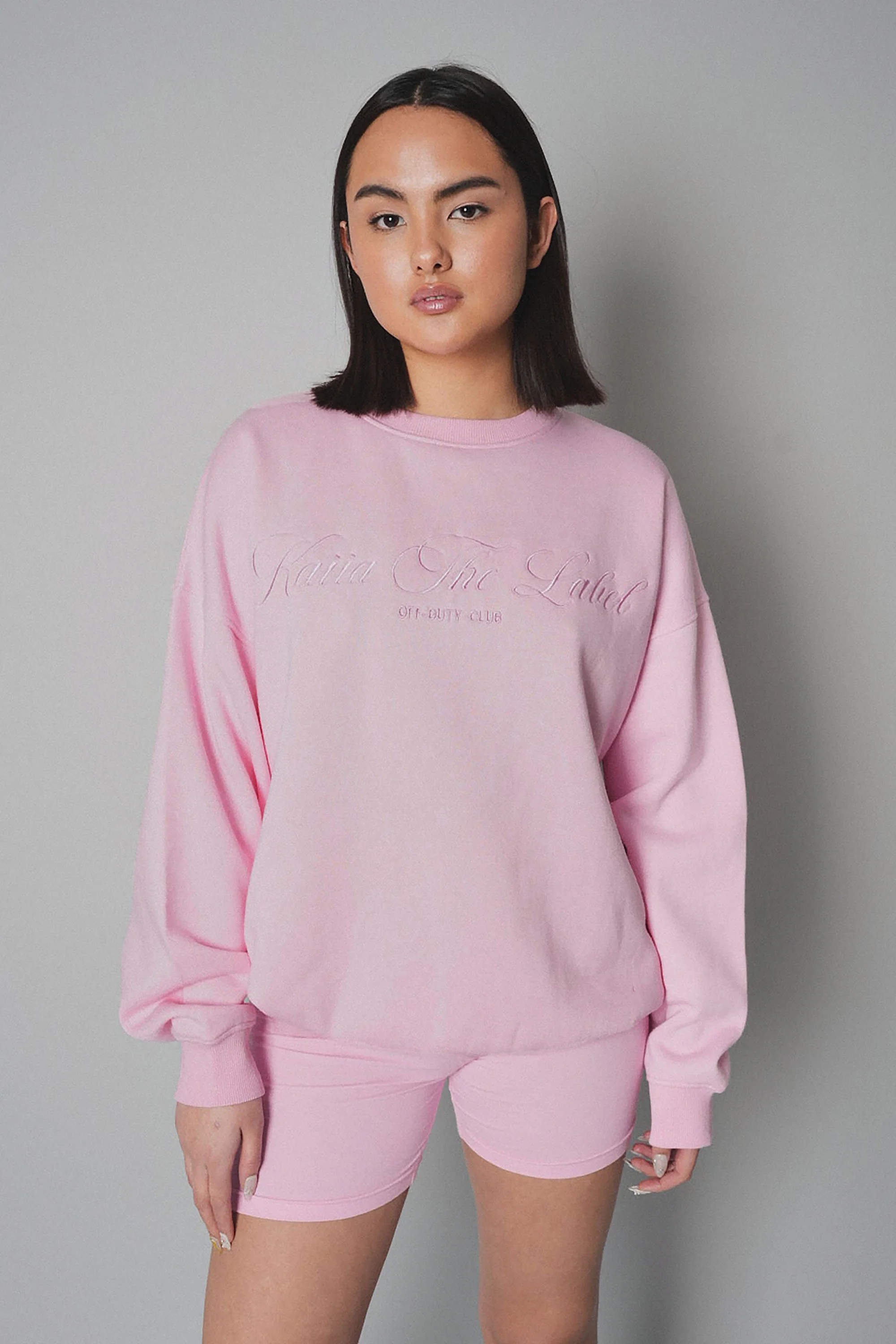 Kaiia the Label Logo Sweatshirt Pink - Image 5