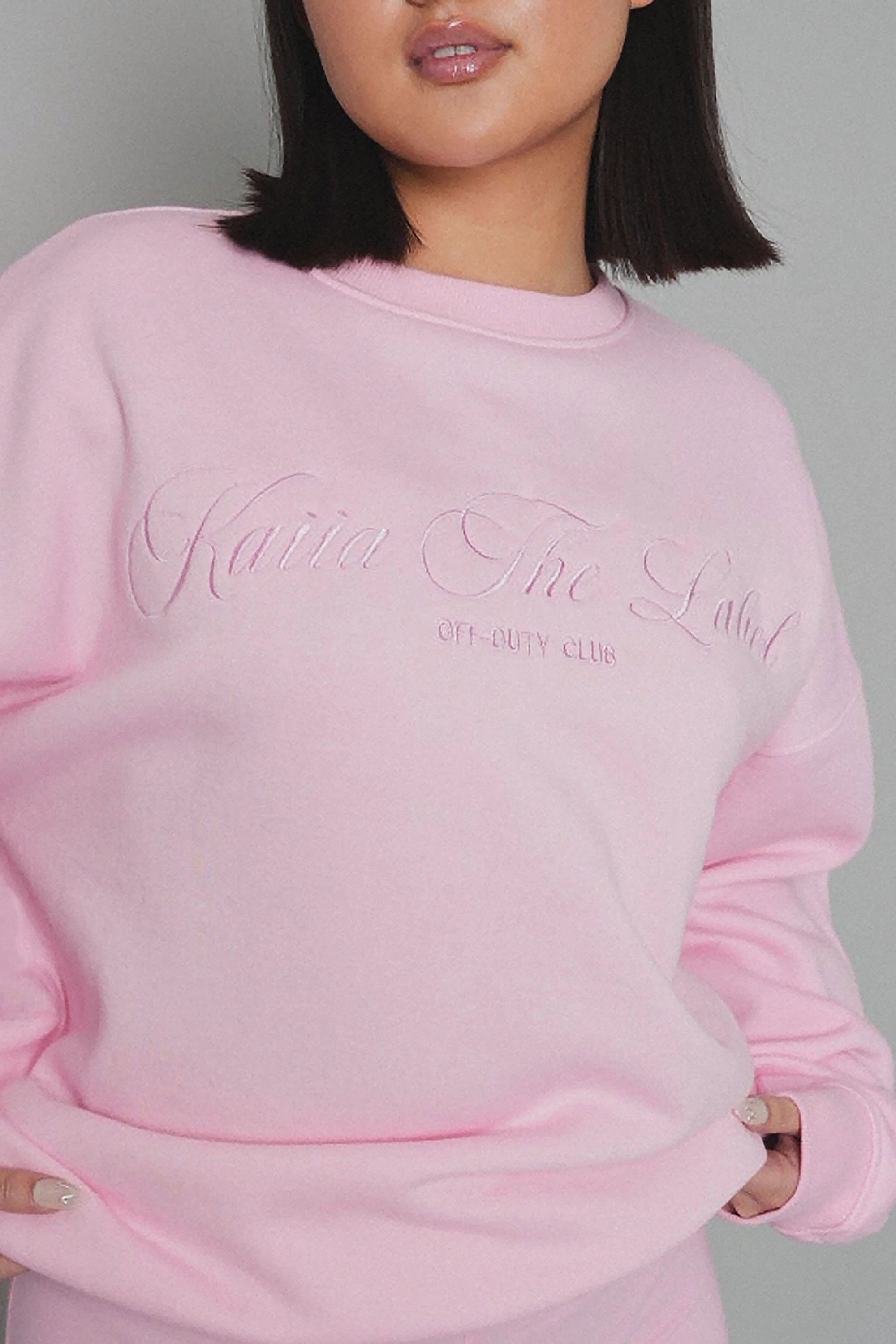 Kaiia the Label Logo Sweatshirt Pink - Image 8