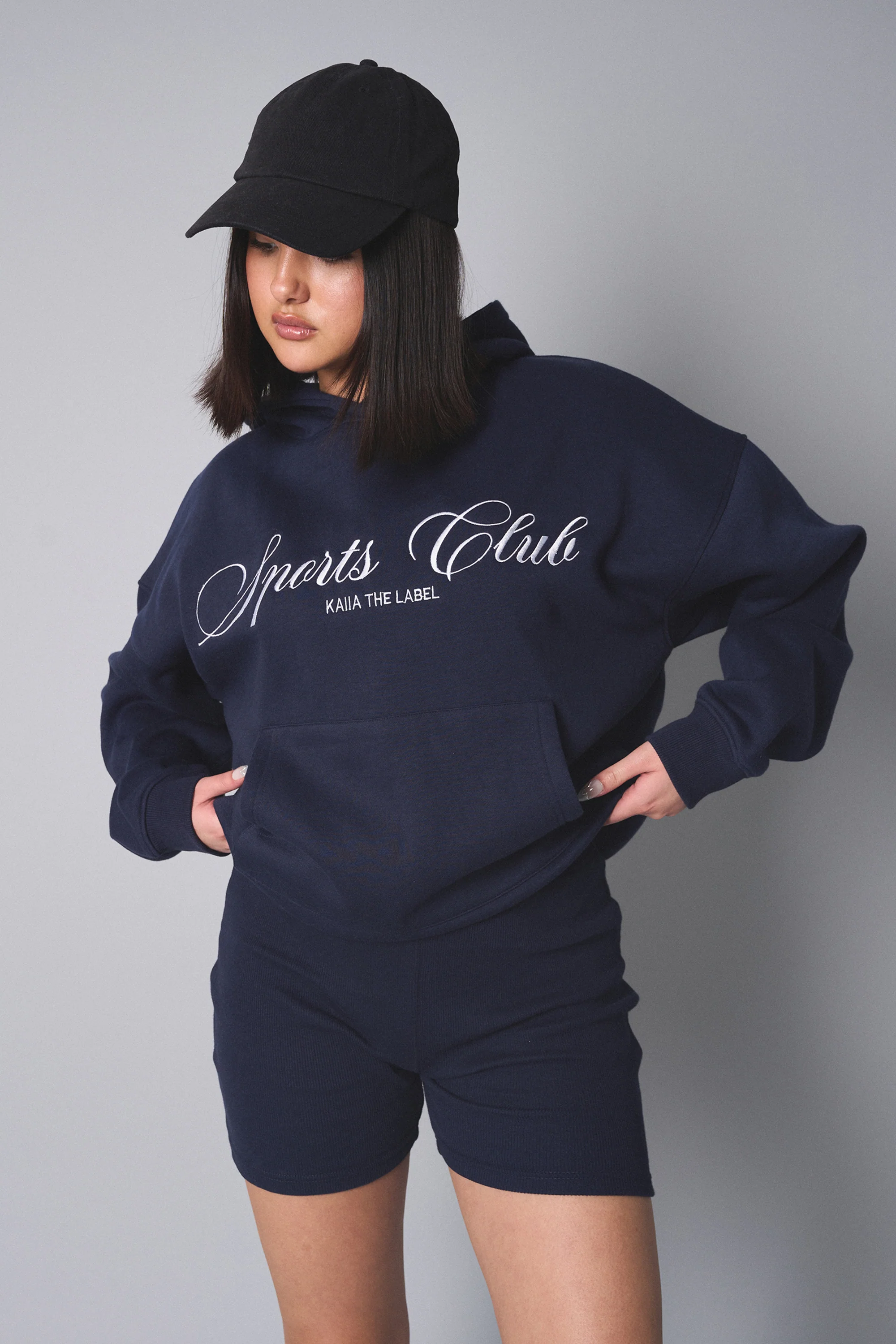 Kaiia the Label Oversized Hoodie Navy