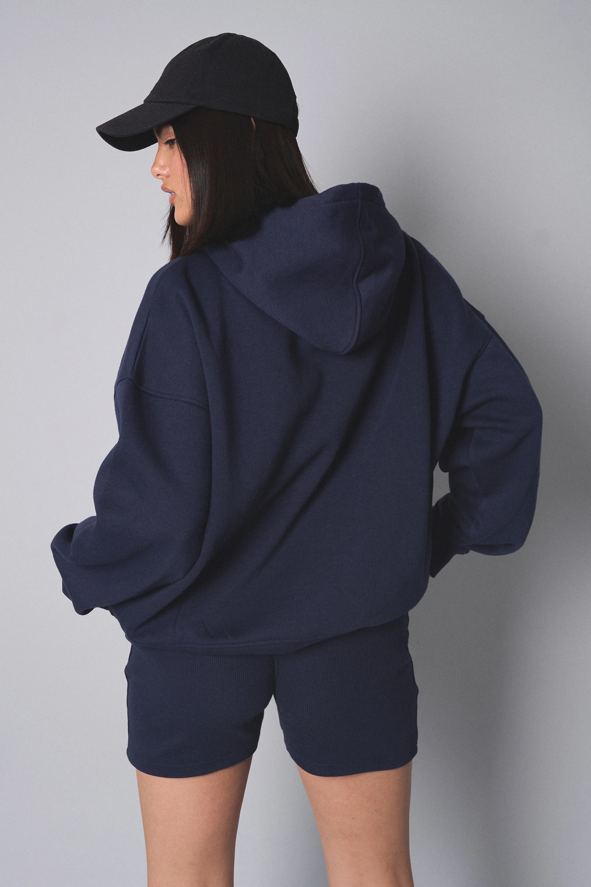 Kaiia the Label Oversized Hoodie Navy - Image 2
