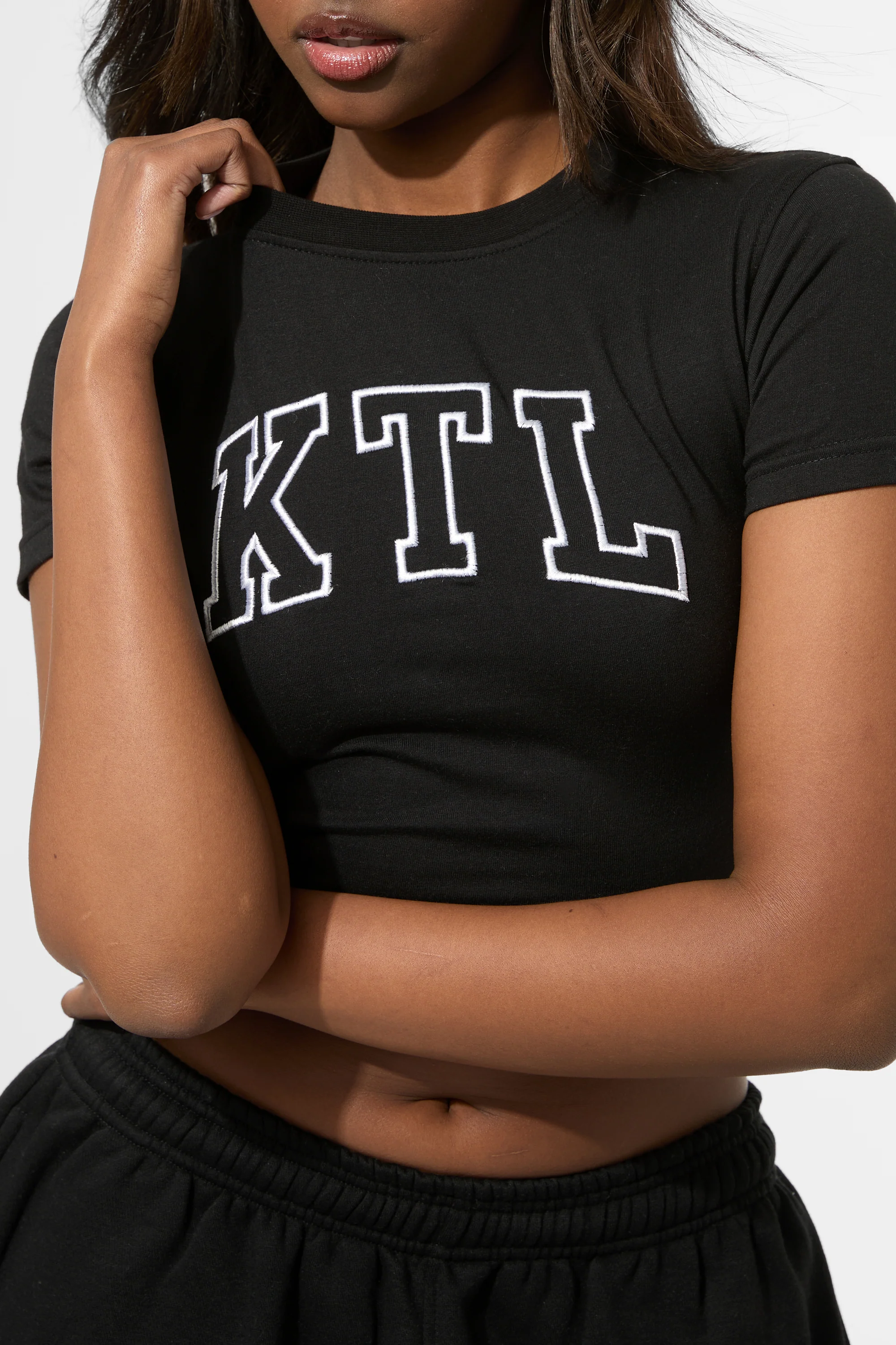 Kaiia KTL Logo Baby Tee Black - Image 5