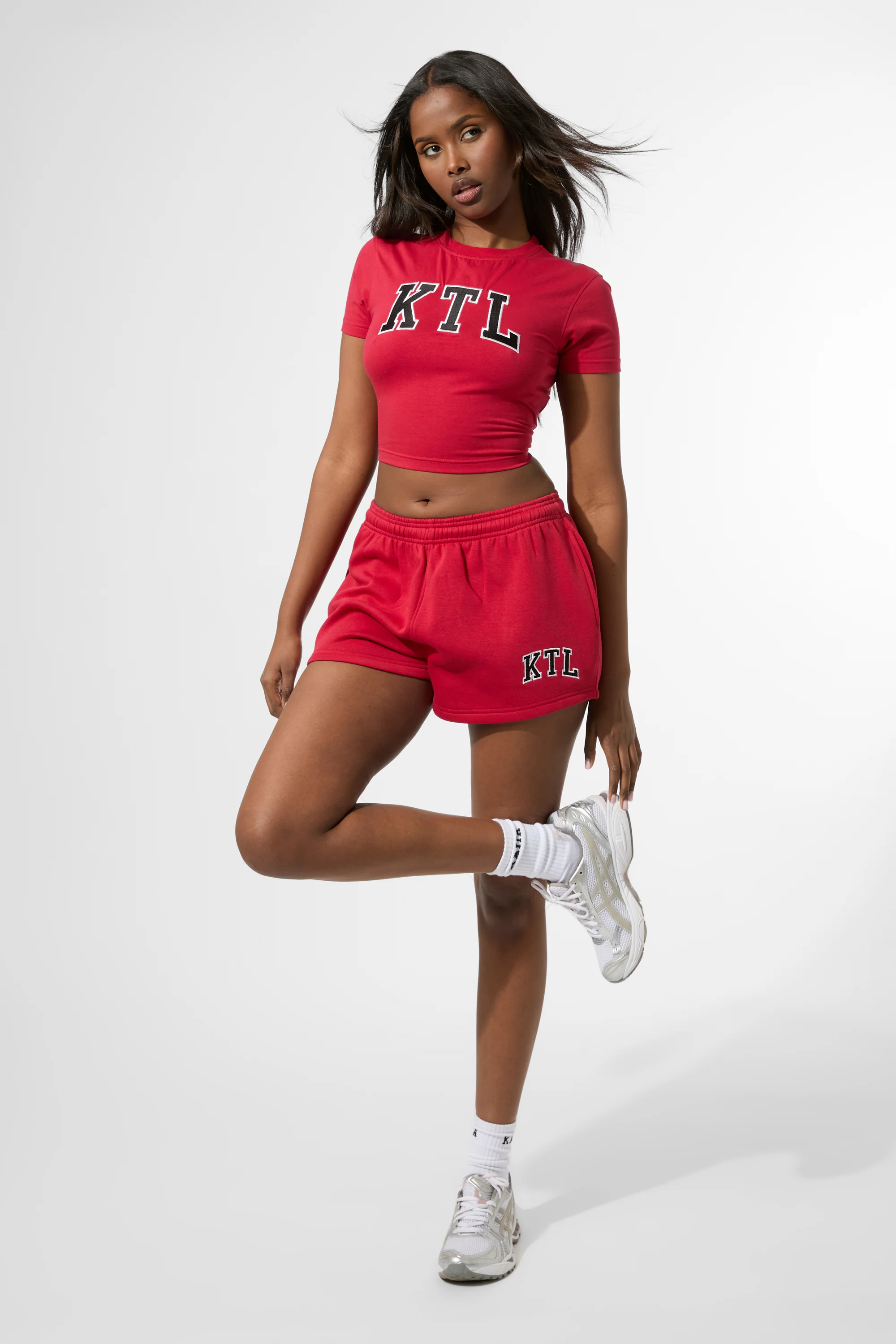 Kaiia KTL Logo Baby Tee Red - Image 4