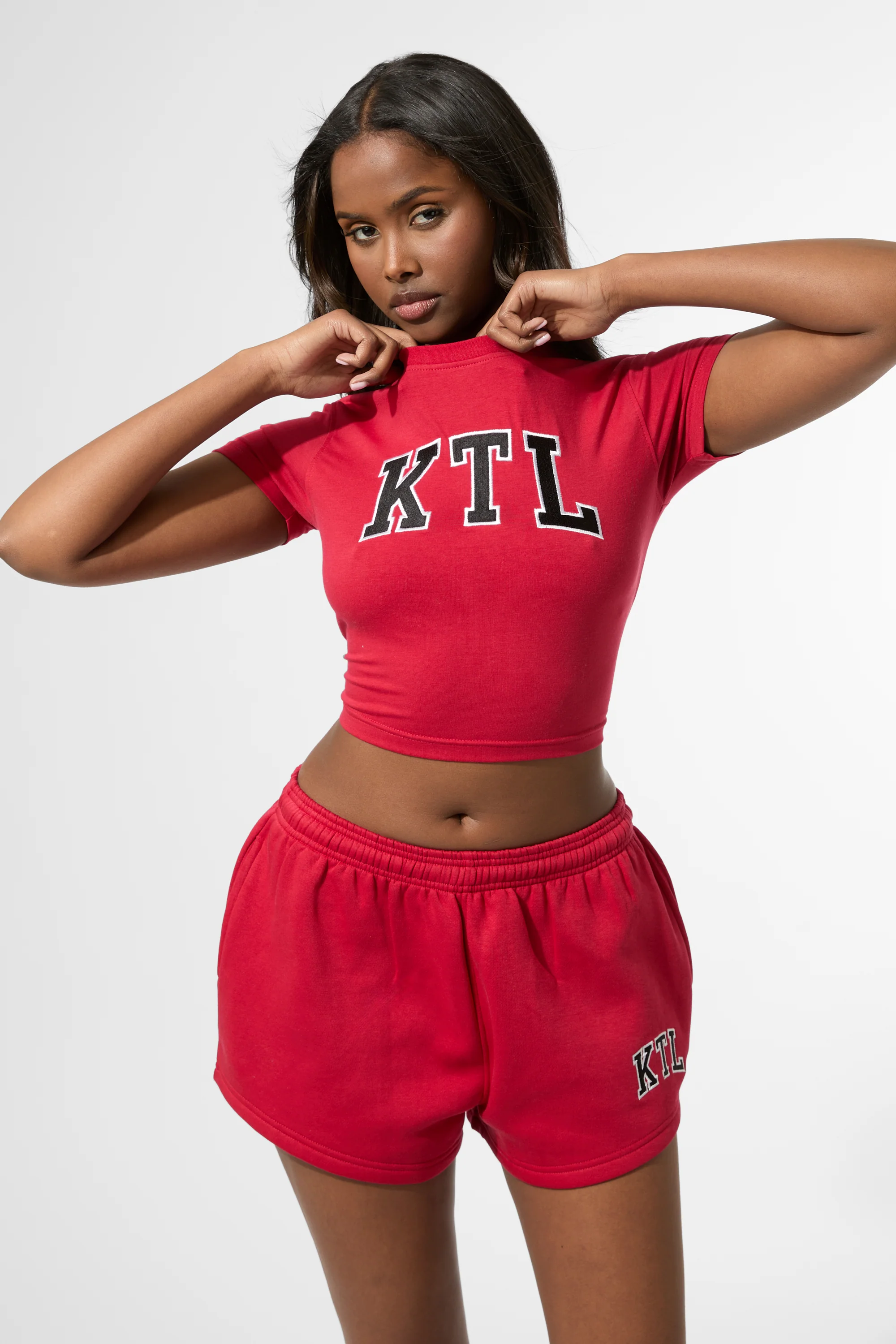 Kaiia KTL Logo Baby Tee Red - Image 5