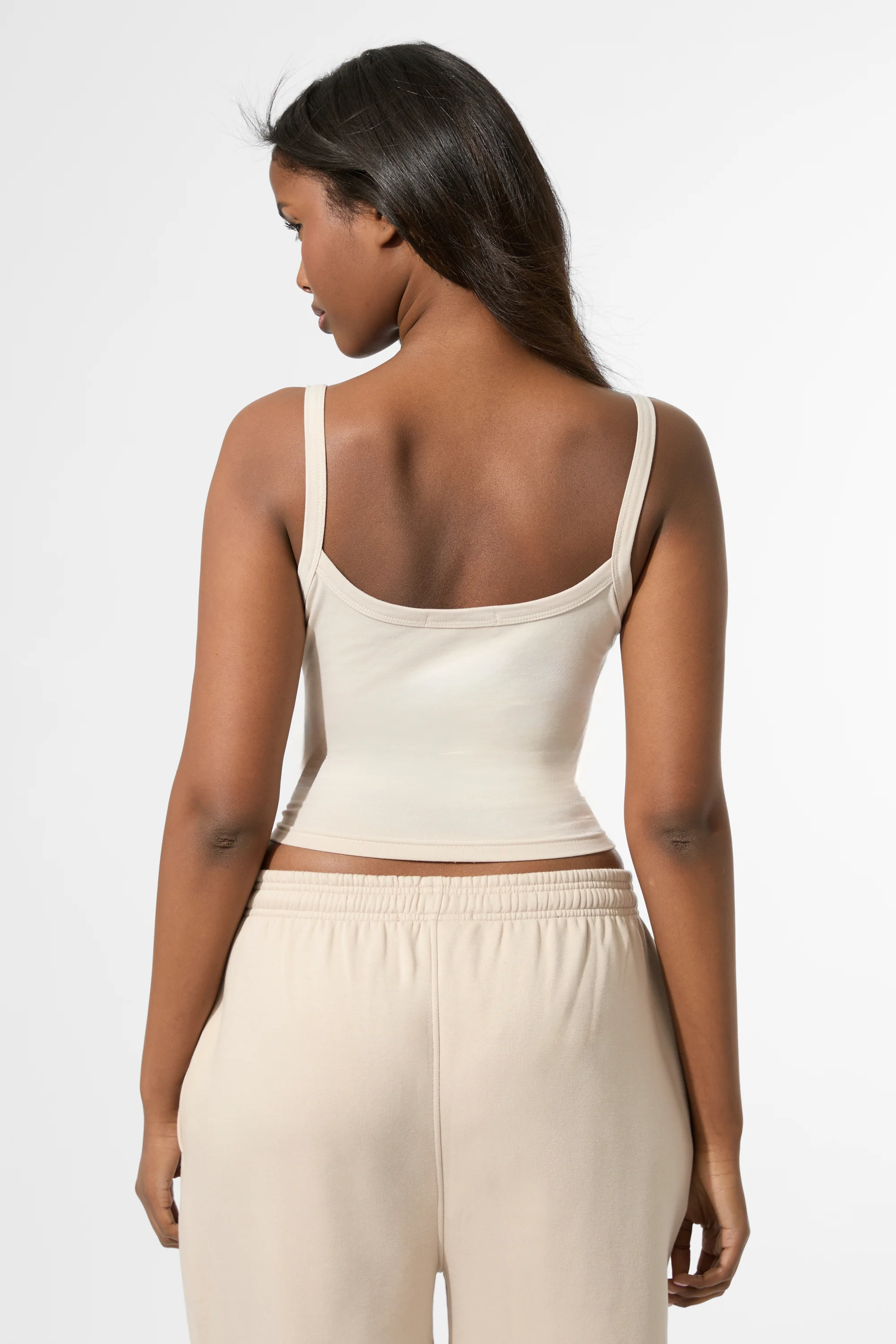 Kaiia KTL Logo Cami Vest Top Truffle - Image 3