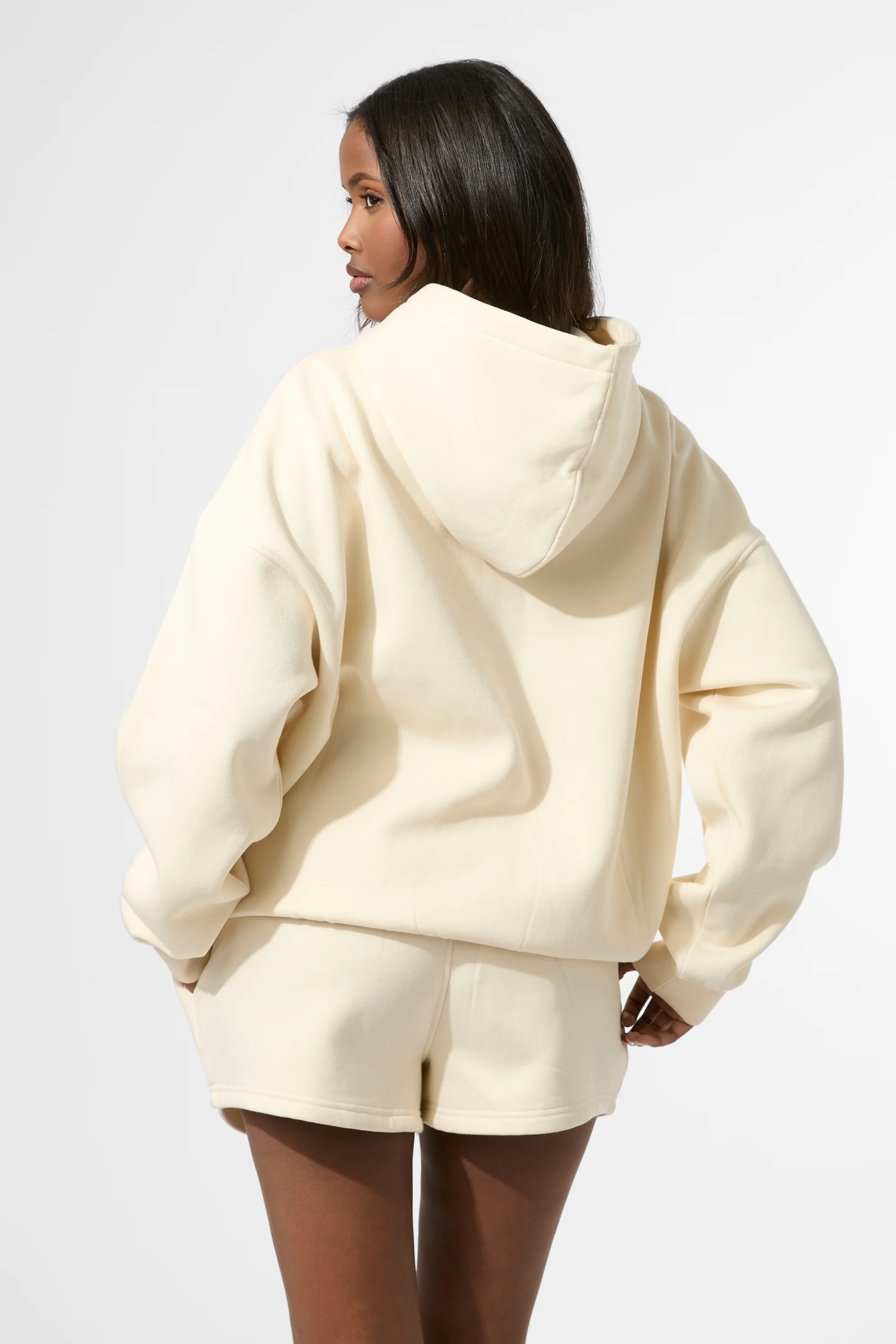 Kaiia KTL Logo Oversized Hoodie Buttercream - Image 3