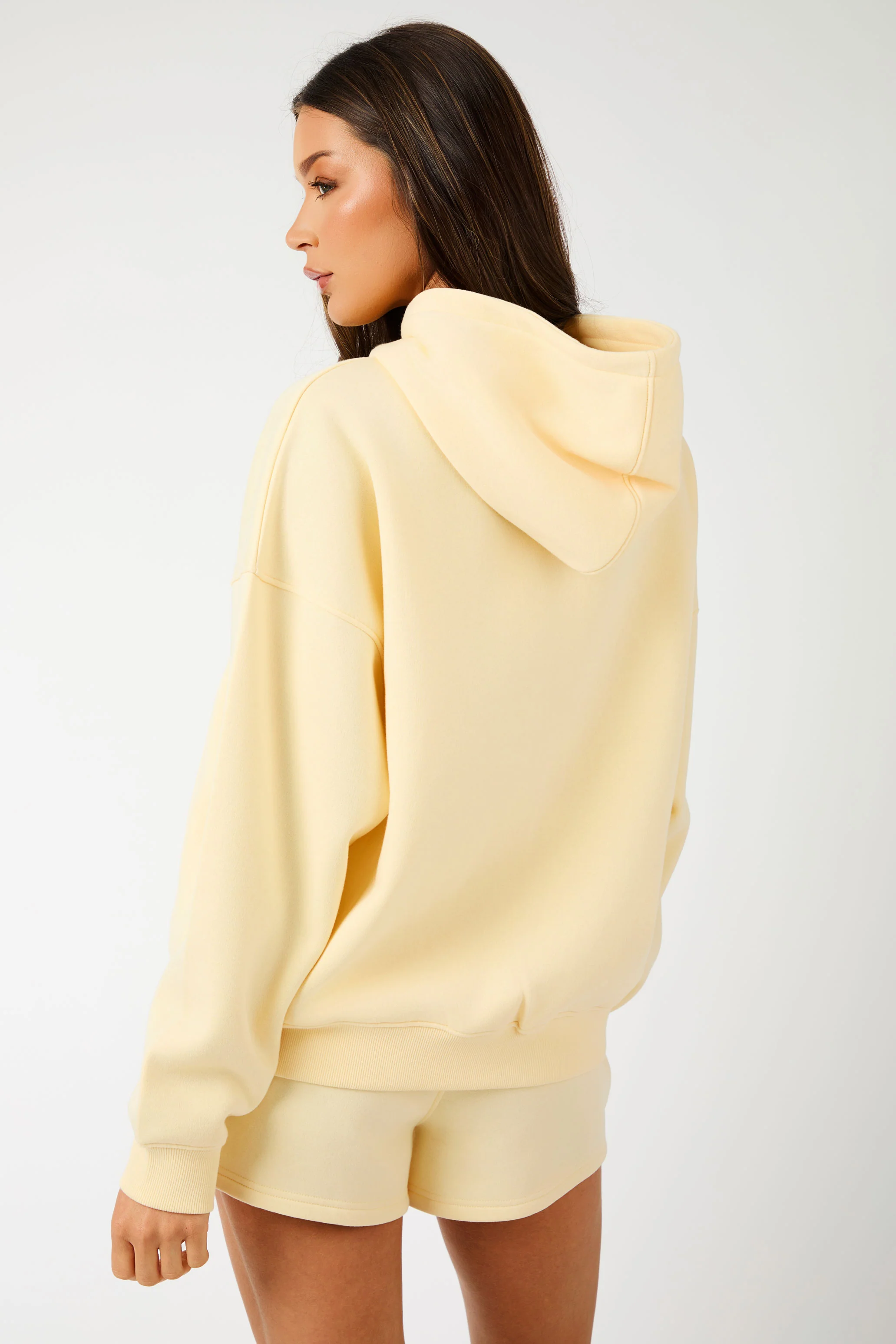 Kaiia KTL Logo Oversized Hoodie Lemon Frosting - Image 4