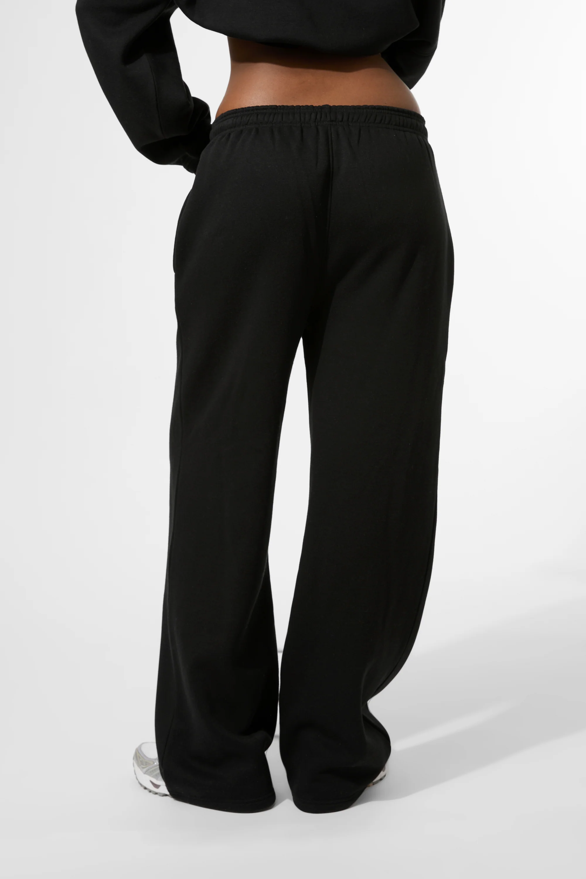 Kaiia KTL Logo Wide Leg Joggers Black - Image 4