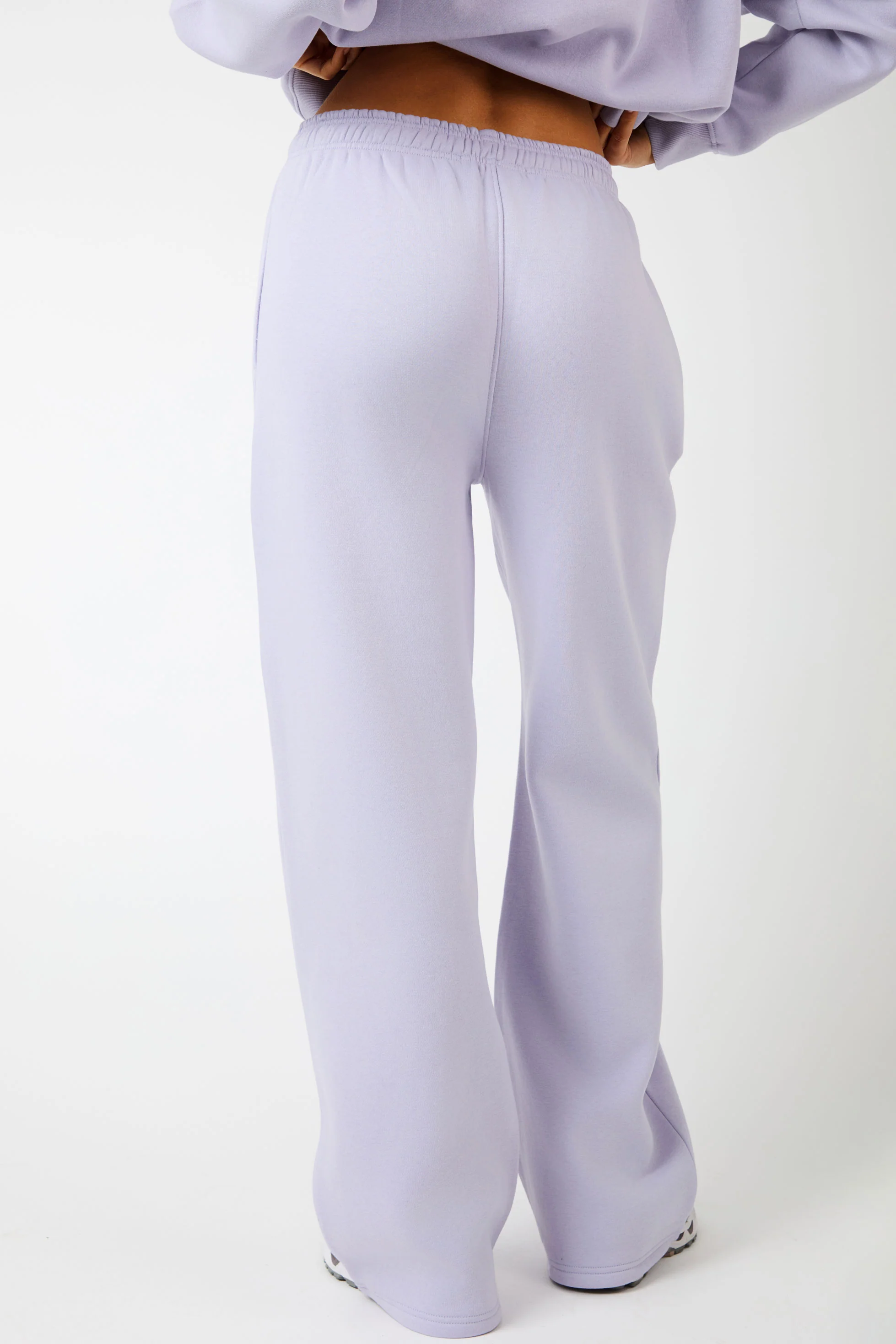 Kaiia KTL Logo Wide Leg Joggers Iced Lilac - Image 4