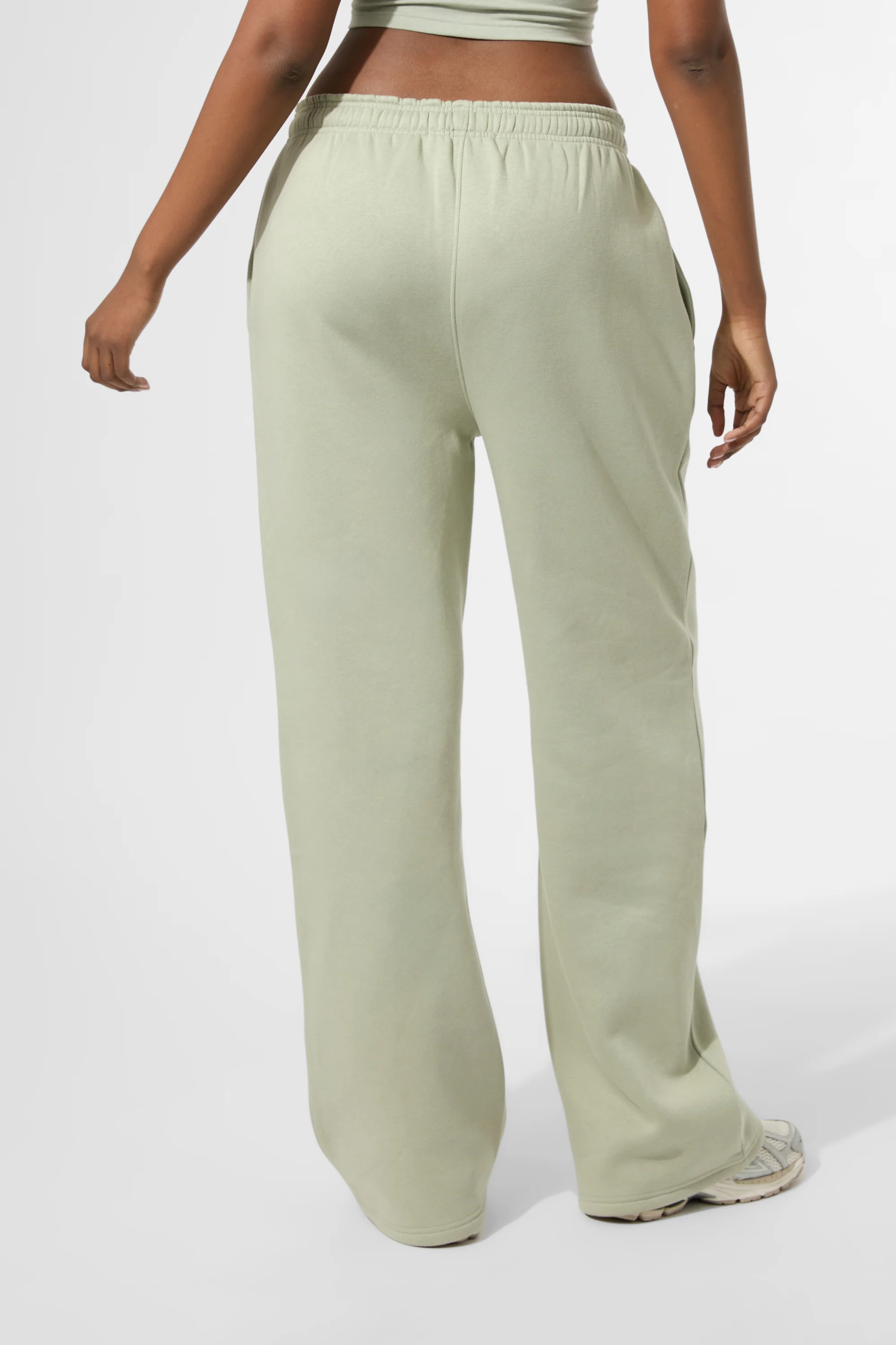Kaiia KTL Logo Wide Leg Joggers Sage - Image 4