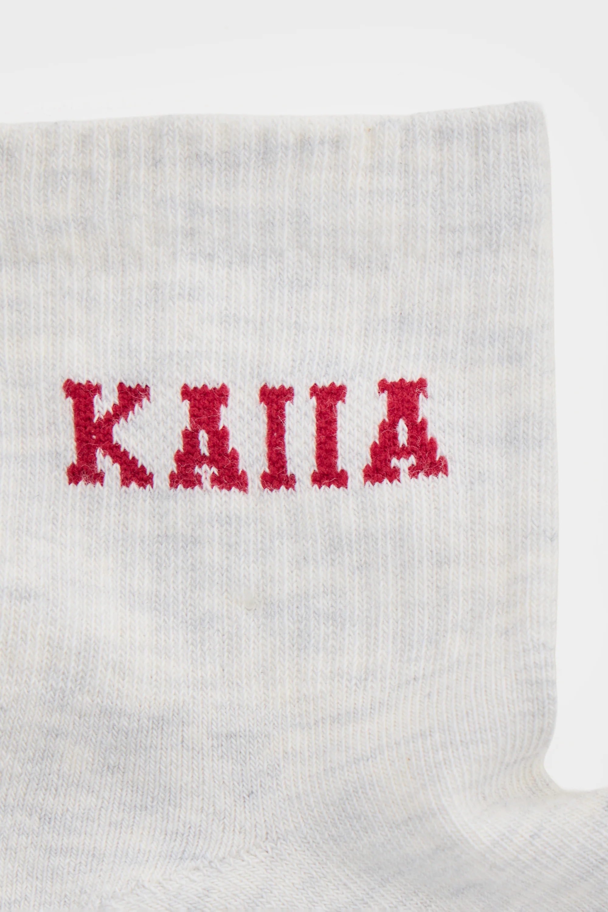 Pack of Three Kaiia Slogan Socks Light Grey Marl - Image 3