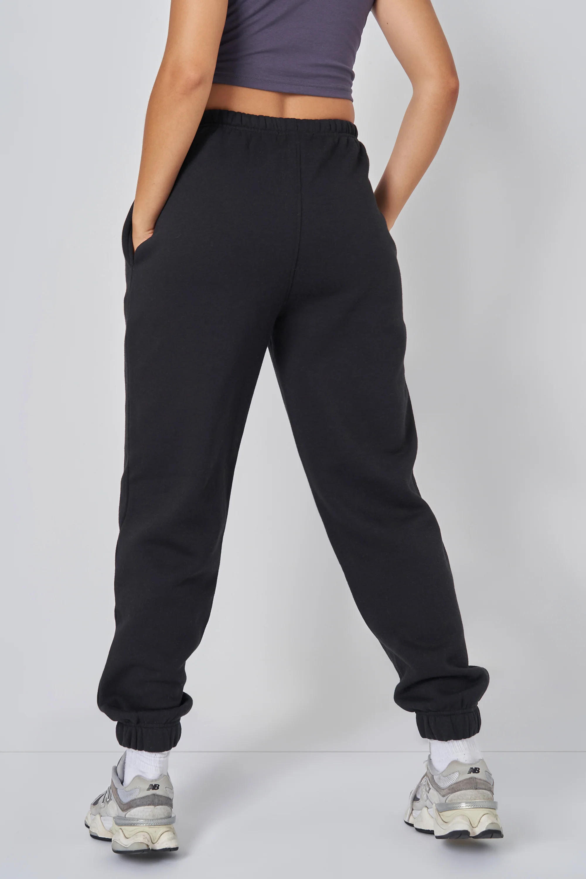 Relaxed Fit Cuffed Jogger Black - Image 5