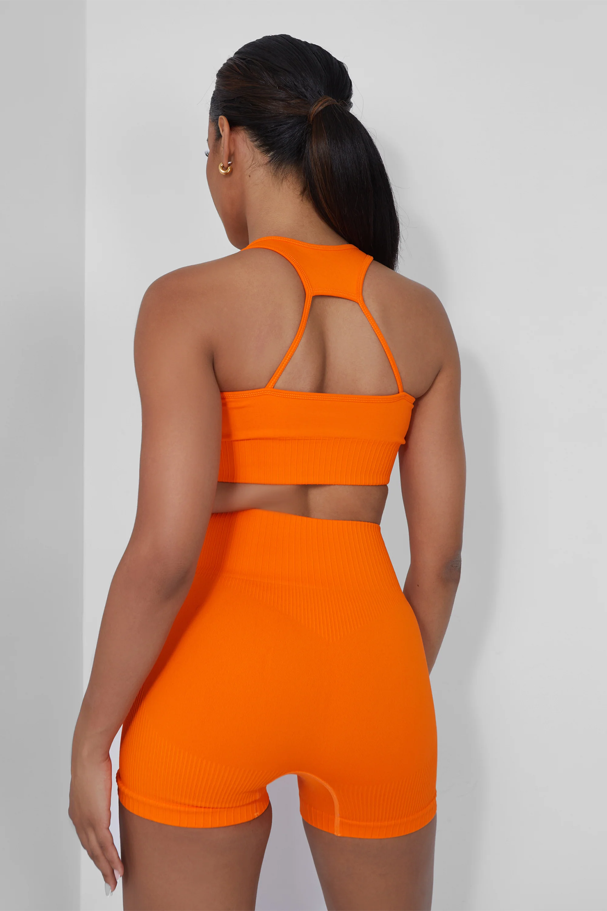 Seamless Cycling Short Orange - Image 6