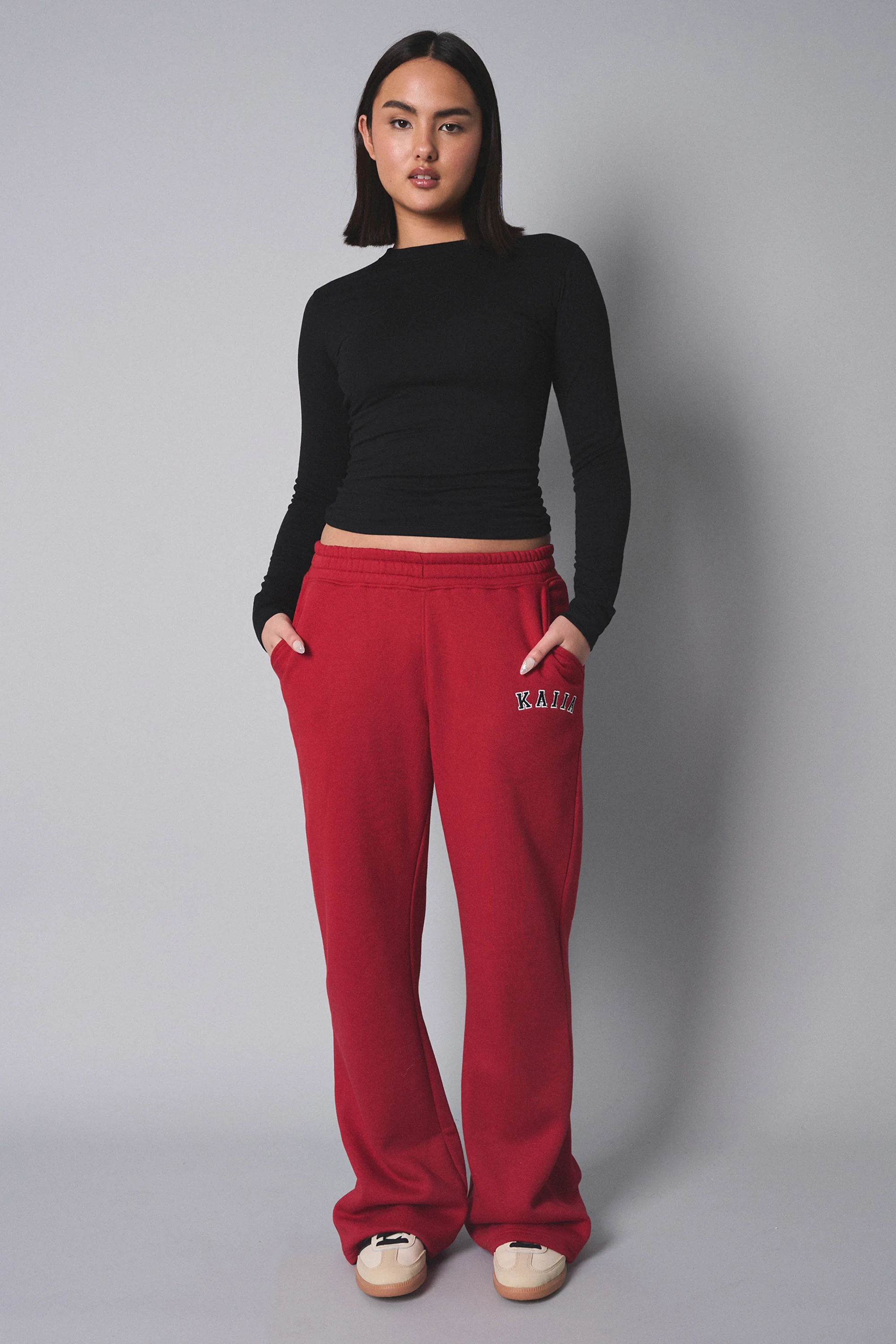 Slim Fit T-shirt With Long Sleeves Black - Image 3
